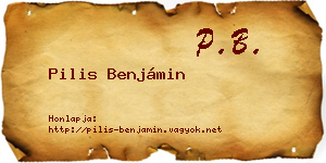 Pilis Benjámin névjegykártya