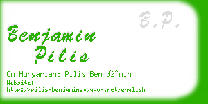 benjamin pilis business card